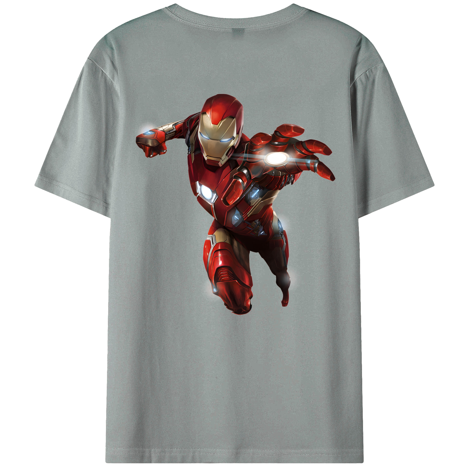 （画像用） アベンジャーズ The Avengers 綿100％ メンズ半袖Tシャツ（バックプリント） 通気性